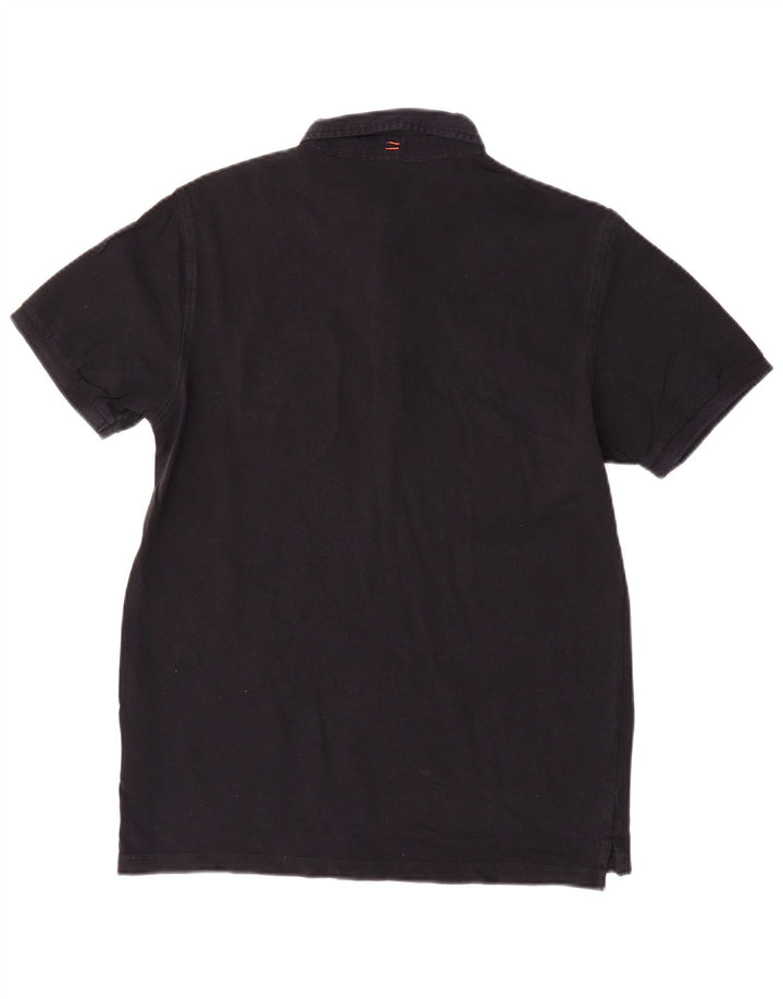 Sun68 Herre poloshirt Medium Sort bomuld