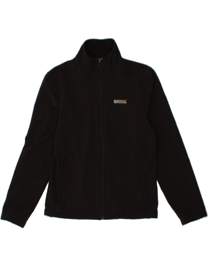 REGATTA Mens Tracksuit Top Jacket Medium Black Polyester Vintage Regatta and Second-Hand Regatta from Messina Hembry 