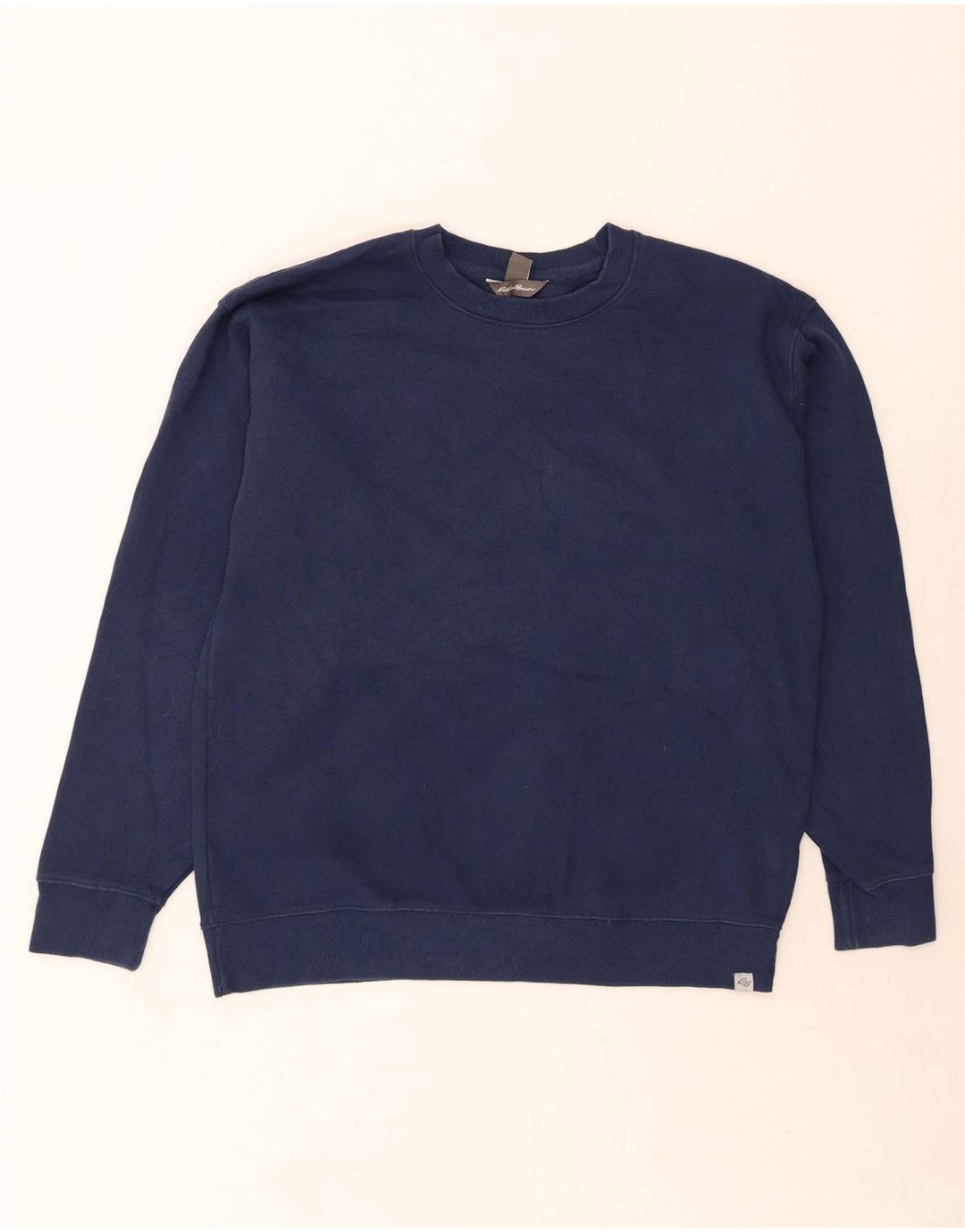 EDDIE BAUER Mens Sweatshirt Jumper Large Navy Blue Cotton Vintage Eddie Bauer and Second-Hand Eddie Bauer from Messina Hembry 