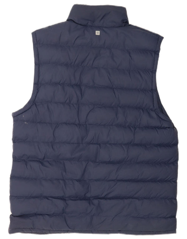 Mountain Warehouse Herre Polstret Gilet UK 38 Medium Navy Blue Nylon