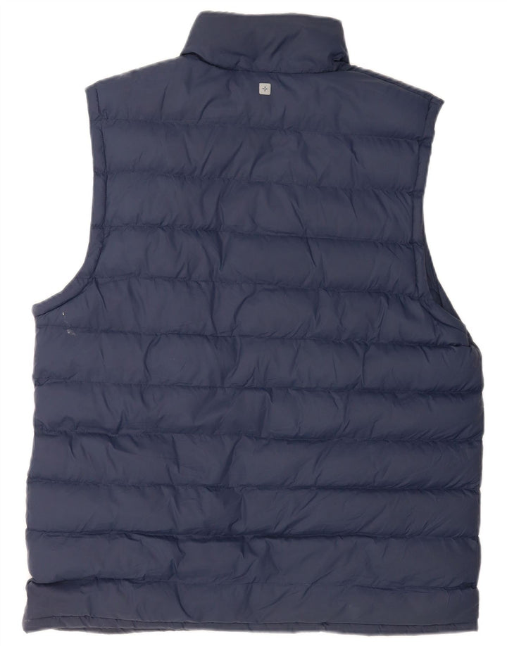 Mountain Warehouse Herre Polstret Gilet UK 38 Medium Navy Blue Nylon