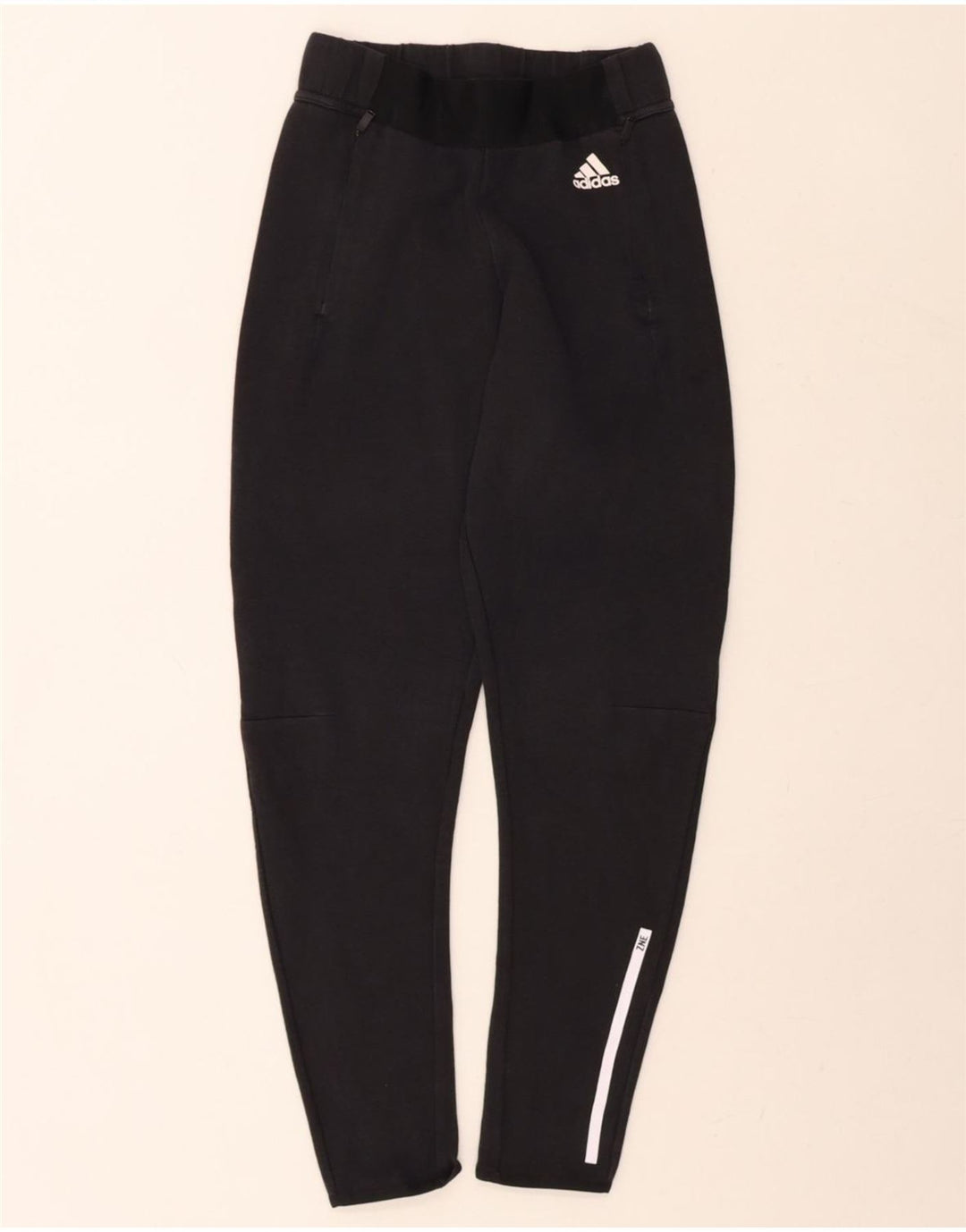 ADIDAS Womens Tracksuit Trousers UK 0/2 2XS Black Vintage Adidas and Second-Hand Adidas from Messina Hembry 
