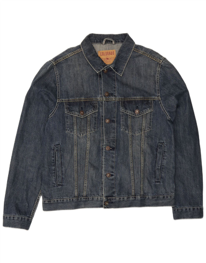 COLORADO Mens Denim Jacket UK 40 Large Blue
