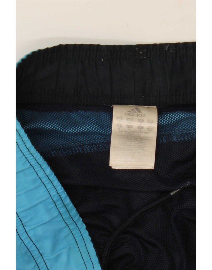 Adidas Grafiske svømmeshorts til mænd Medium Marineblå Colourblock Polyester