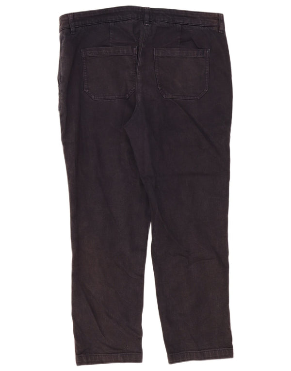 Crew Clothing Womens Wide Leg Straight Jeans UK 16 Large W36 L27 Black