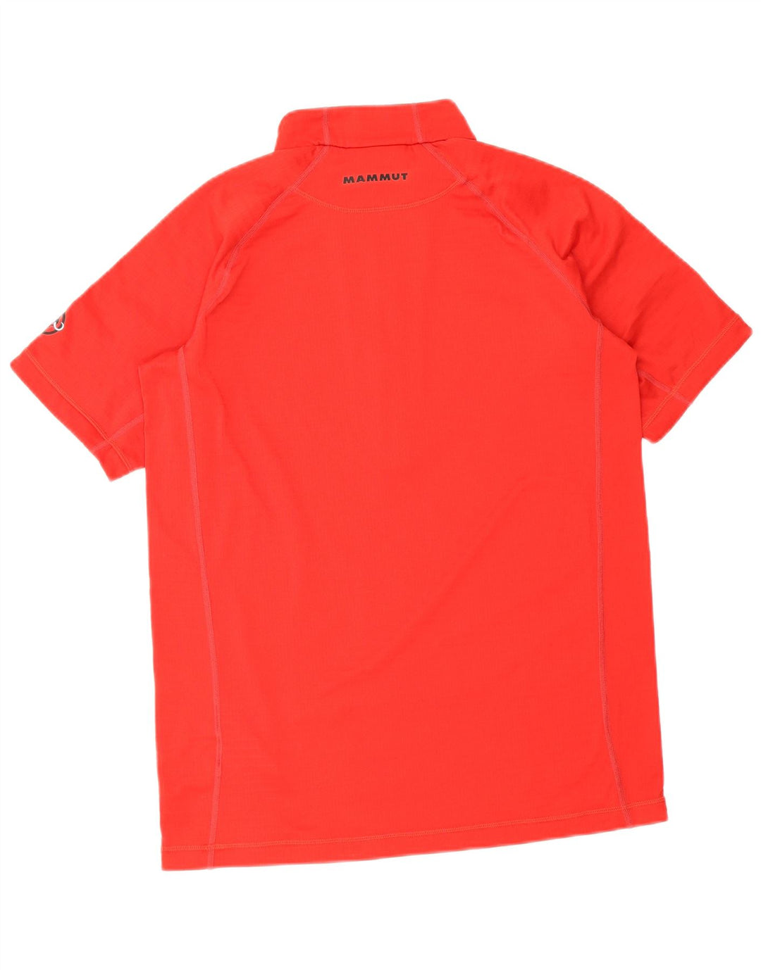 Mammut T-shirt med lynlås til mænd XL Rød Polyester