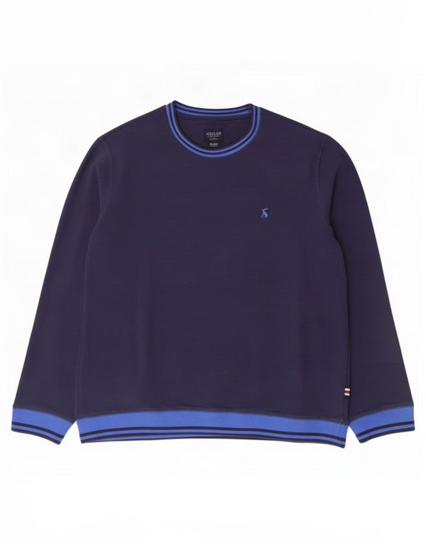 Joules Herre Sweatshirt Jumper 2XL Marineblå Colourblock Bomuld