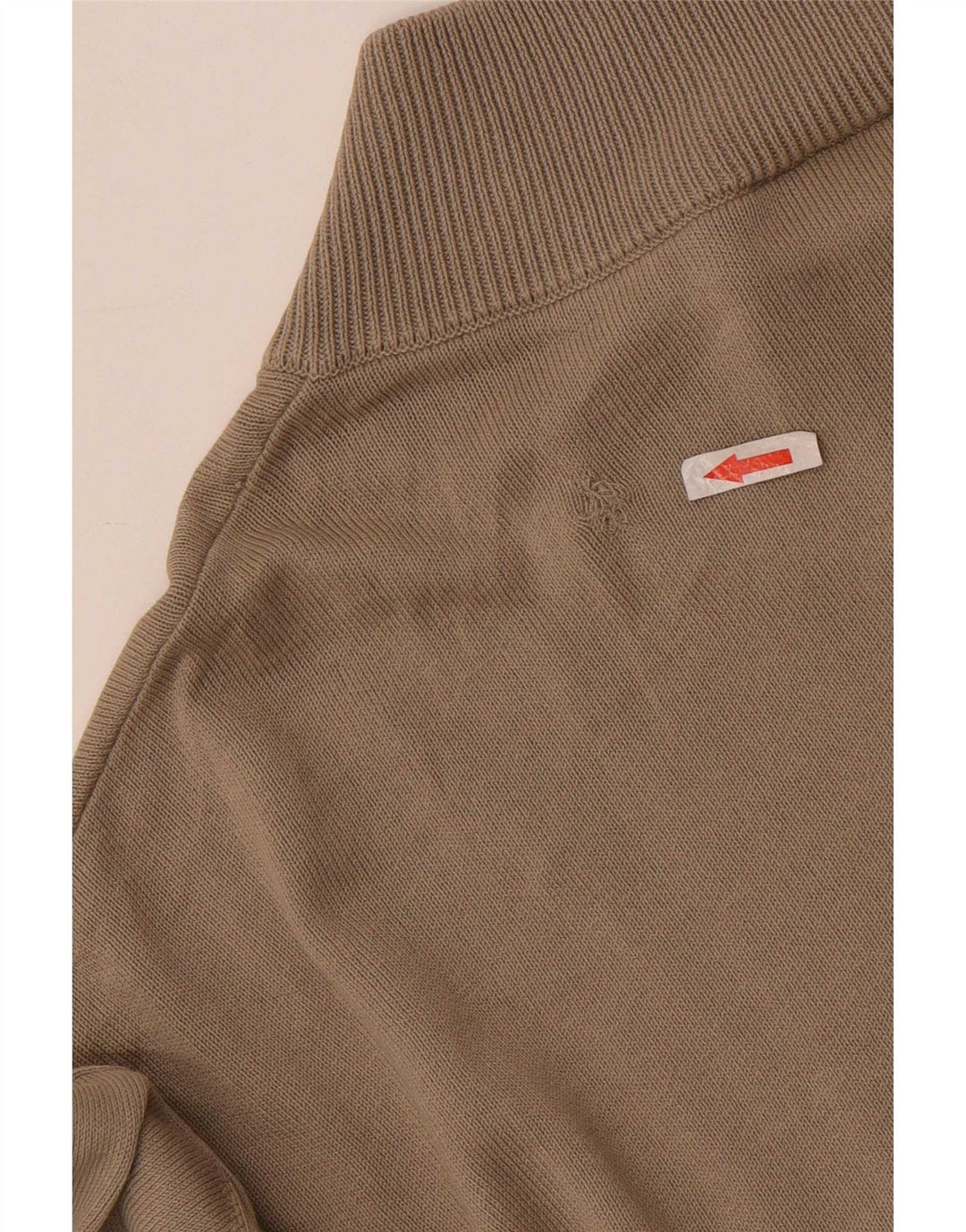 Lacoste Herre Cardigan Sweater Størrelse 10 5XL Beige Bomuld