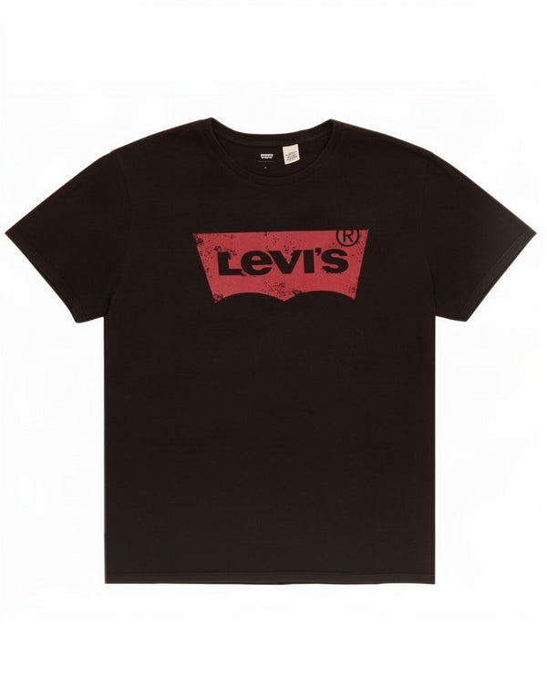 Levi's Herre grafisk T-shirt Top XL Sort