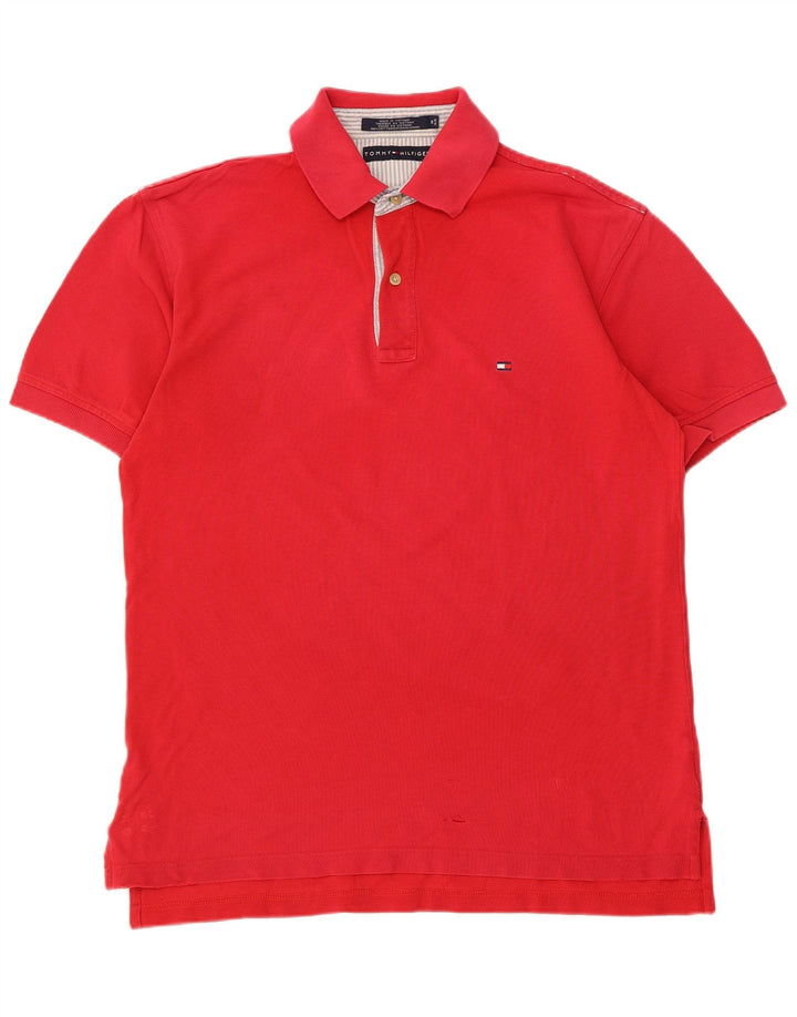 Tommy Hilfiger herre poloshirt Medium rød bomuld