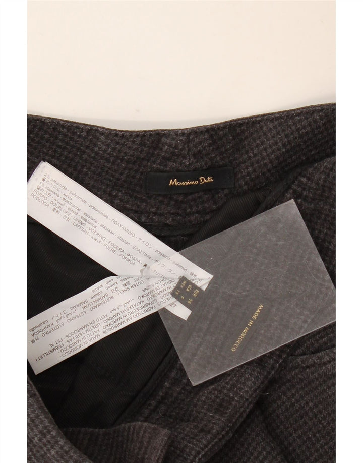 Massimo Dutti Dame Casual Bukser EU 38 Small W28 L27 Black Houndstooth