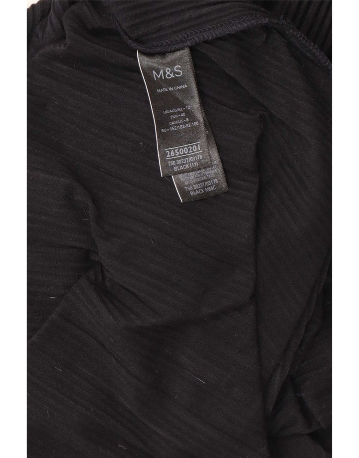 Marks & Spencer Dame ærmeløs Maxikjole UK 12 Medium Navy Blue
