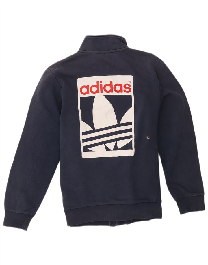 Adidas Herre grafisk træningsdragt Top jakke Lille marineblå bomuld