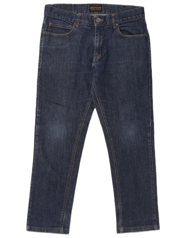 ZARA Herre Slim Jeans EU 40 Medium W31 L26 Blå Bomuld