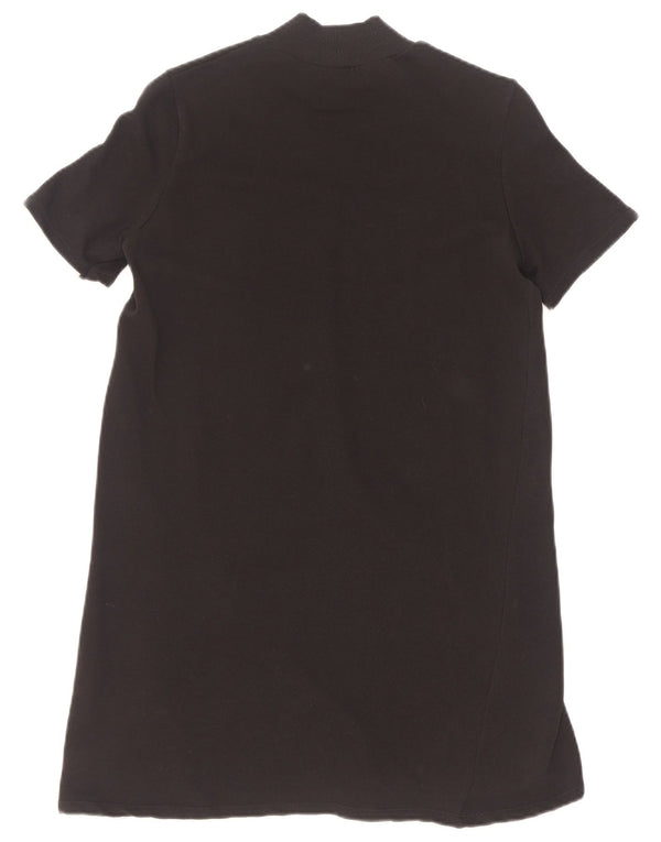 Zara Dame Trafaluc T-Shirt Kjole UK 10 Small Black Bomuld