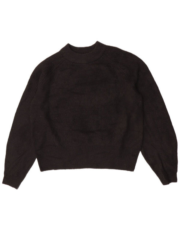 Marks & Spencer Dame Turtle Neck Jumper Sweater UK 14 Medium Black