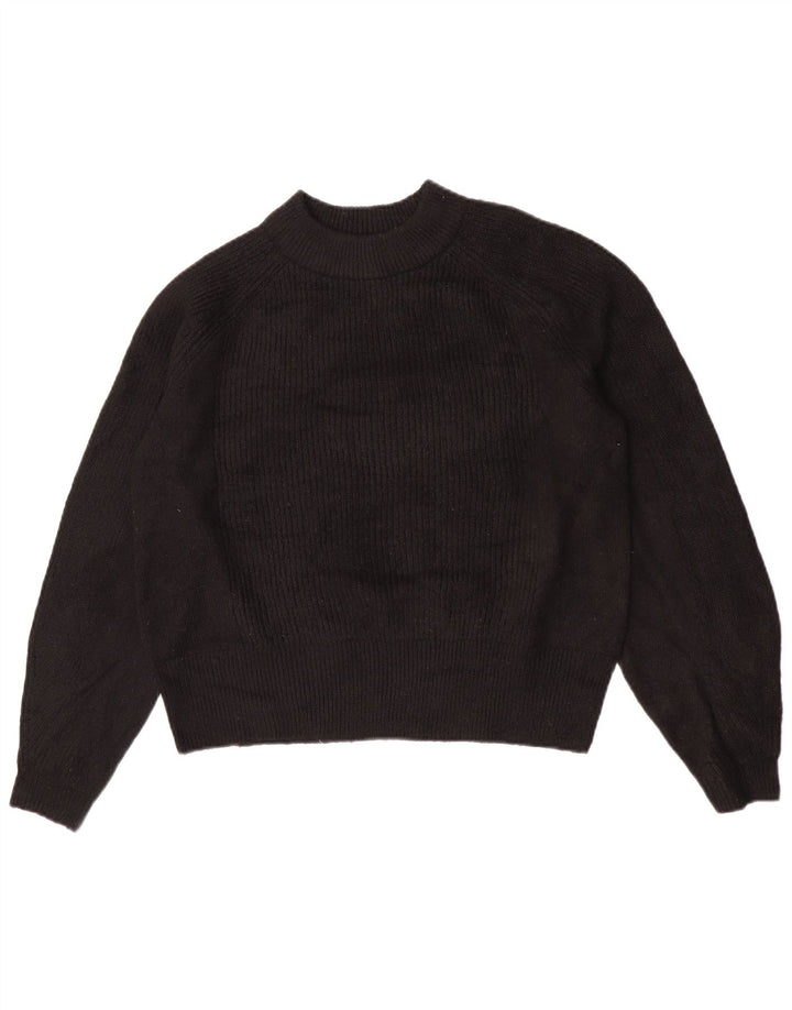 Marks & Spencer Dame Turtle Neck Jumper Sweater UK 14 Medium Black