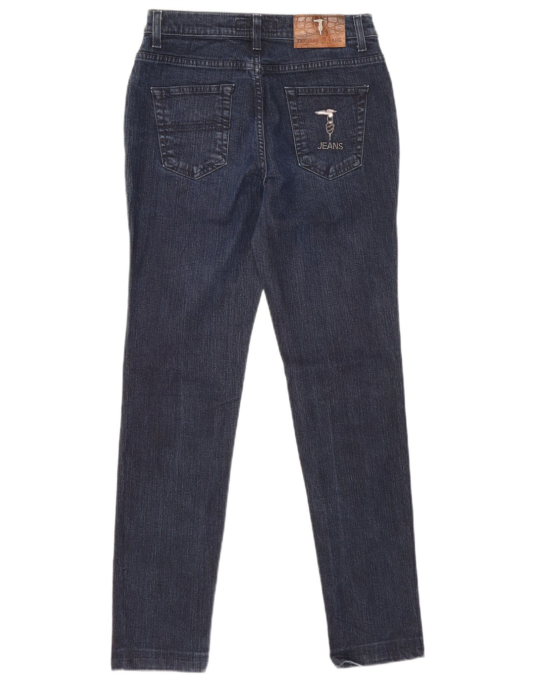 Trussardi Dame Slim Jeans W28 L28 Marineblå Bomuld