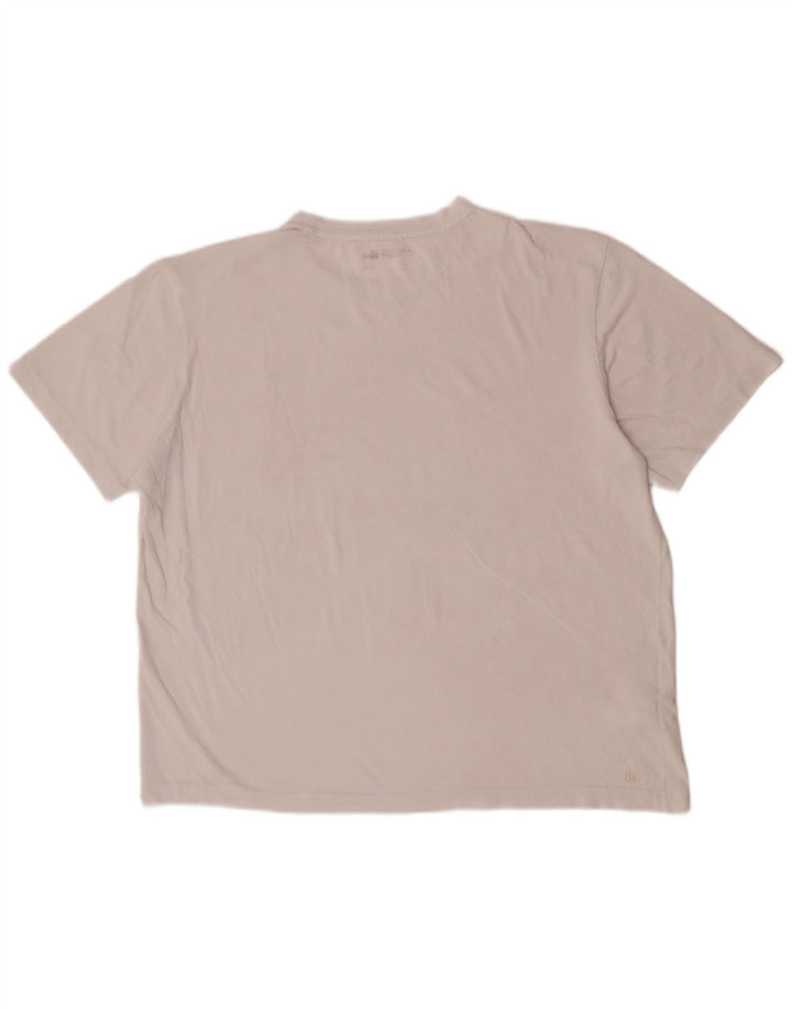 Lacoste Herre T-Shirt Top Størrelse 7 2XL Hvid Bomuld
