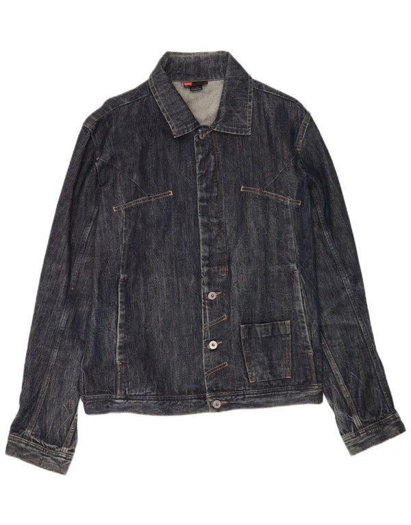 Diesel Herre denimjakke UK 42 XL Navy Blue Bomuld