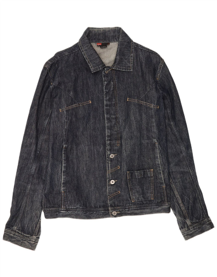 Diesel Herre denimjakke UK 42 XL Navy Blue Bomuld