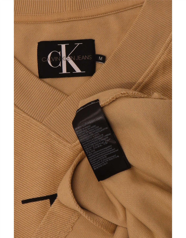 Calvin Klein Jeans Herre Loose Fit Grafisk Top Langærmet Medium Beige