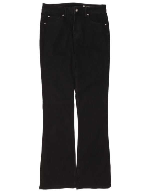 Marks & Spencer Dame The Eva Bootcut Jeans UK 12 Medium W32 L32 Sort