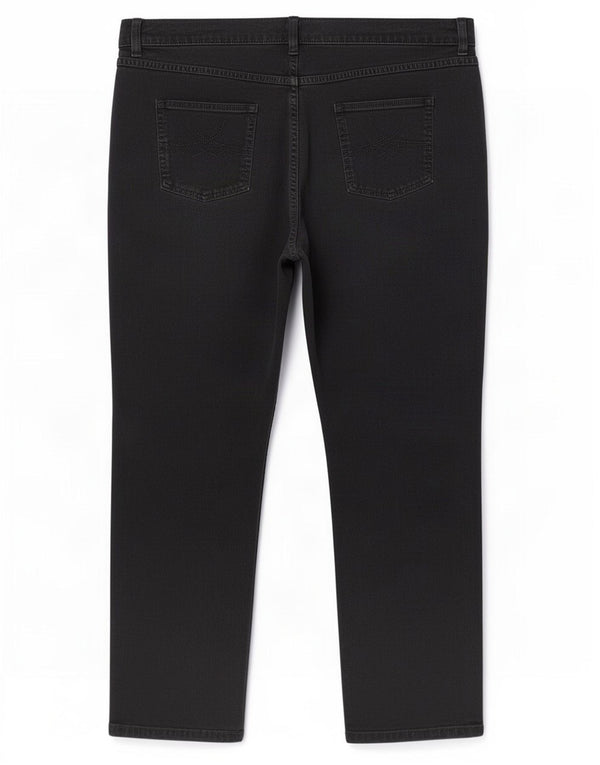 Marks & Spencer Lige fritidsbukser til kvinder UK 22 3XL W44 L29 Sort