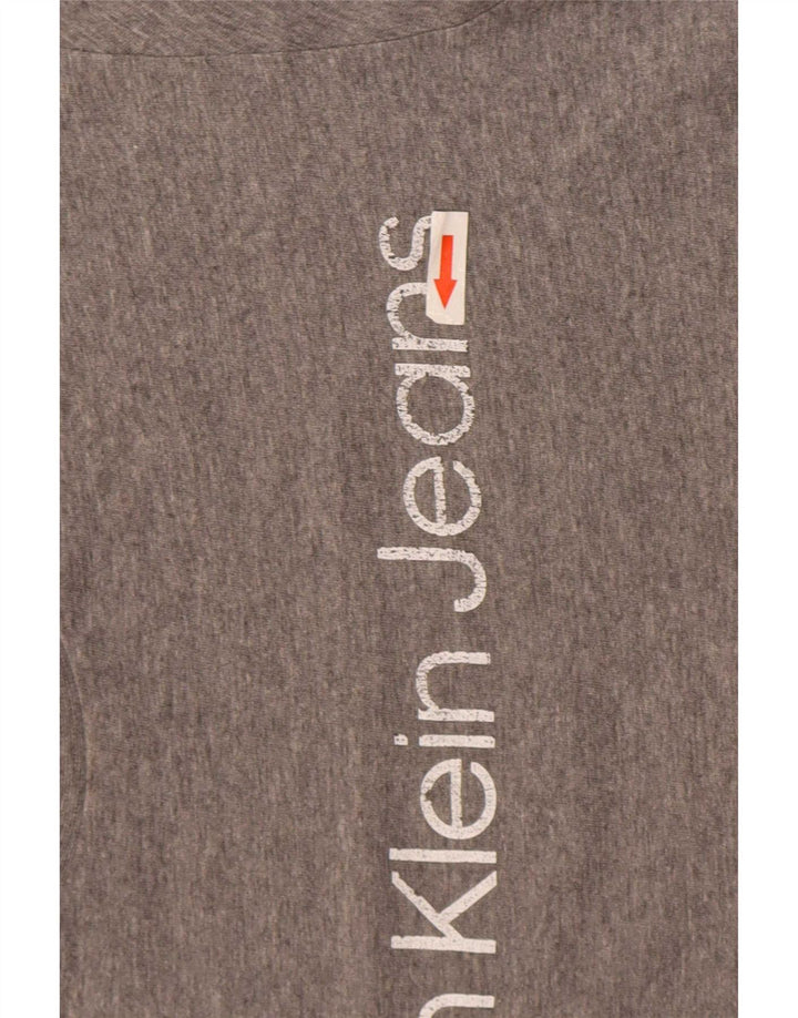Calvin Klein Jeans Herre grafisk T-shirt Top mellemgrå