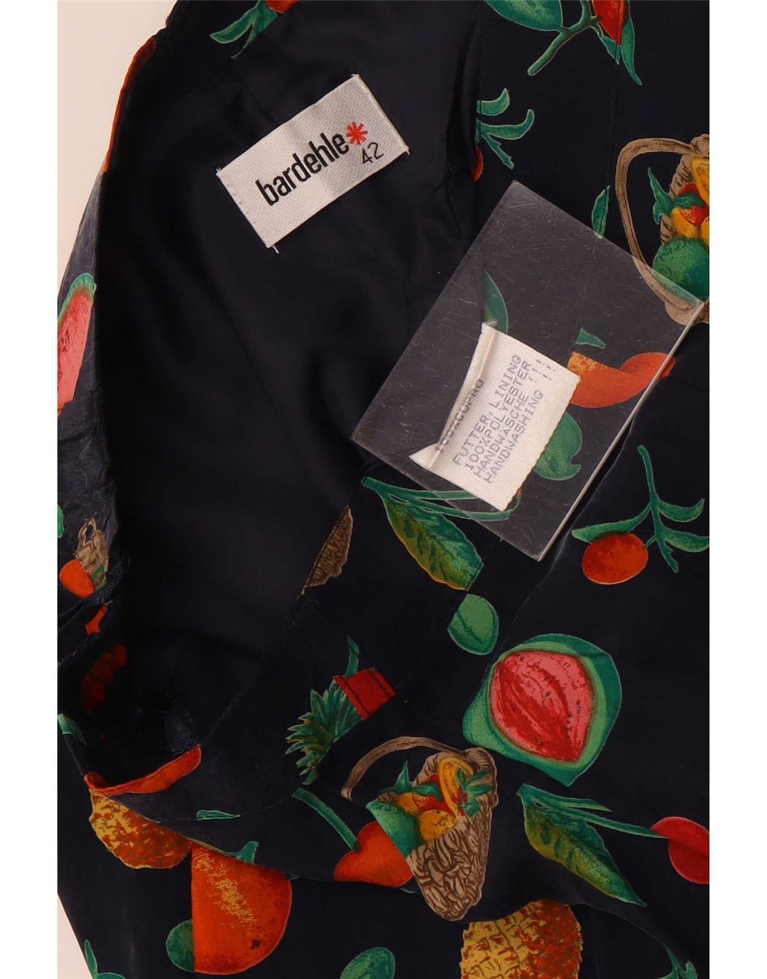 Bardehle kvinders abstrakt mønster bermuda shorts EU 42 Large W30 Navy Blue
