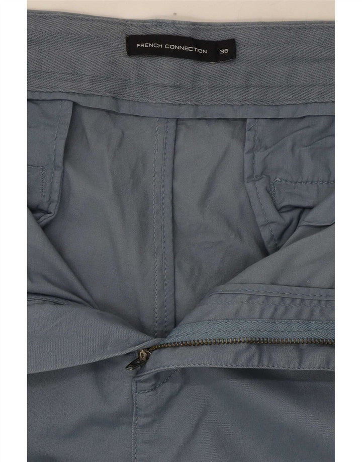 French Connection Herre Slim Fit Cropped Trousers W36 L25 Blå
