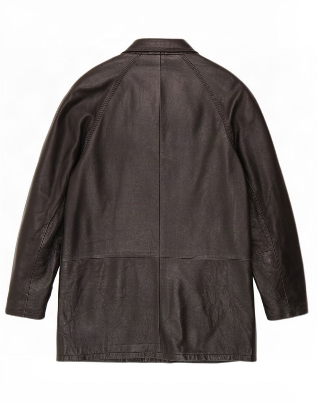 Vintage herre læderfrakke IT 52 XL Sort