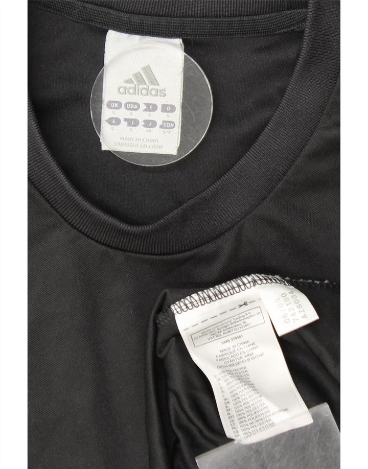 ADIDAS Mens Climalite T-Shirt Top Small Black Polyester