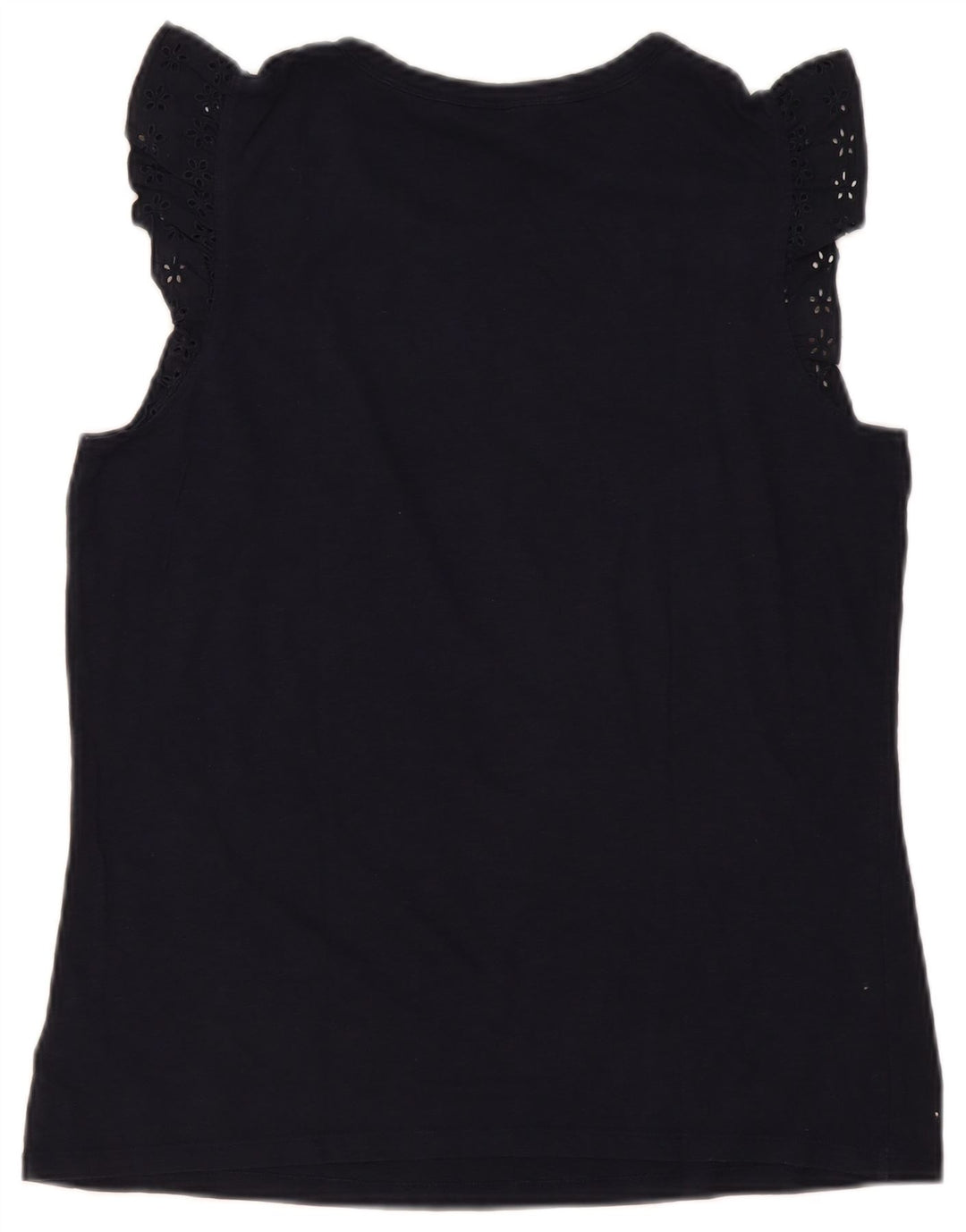 Crew Clothing Dame Bluse Top UK 14 Medium Navy Blue Floral