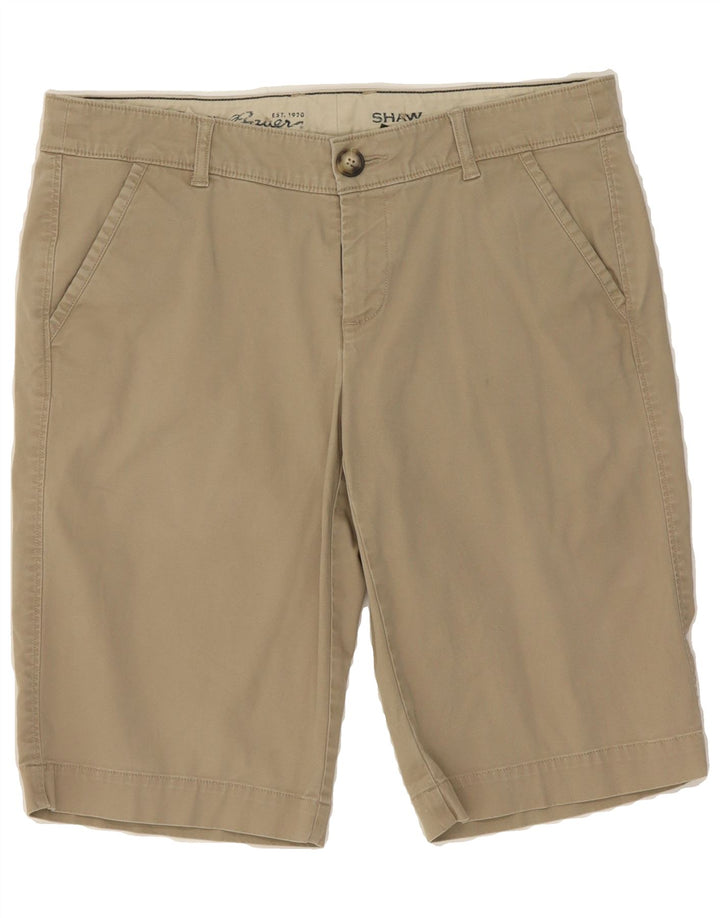 EDDIE BAUER Womens Shaw Fit Chino Shorts US 6 Medium W32  Beige Cotton Vintage Eddie Bauer and Second-Hand Eddie Bauer from Messina Hembry 