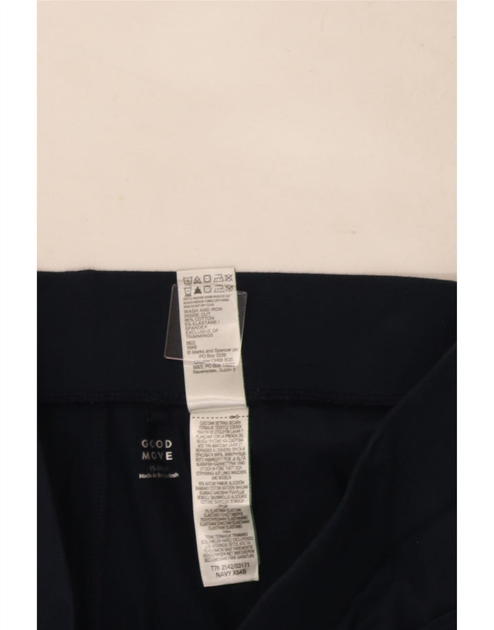 Marks & Spencer Girls Skort 15-16 År Marineblå Bomuld