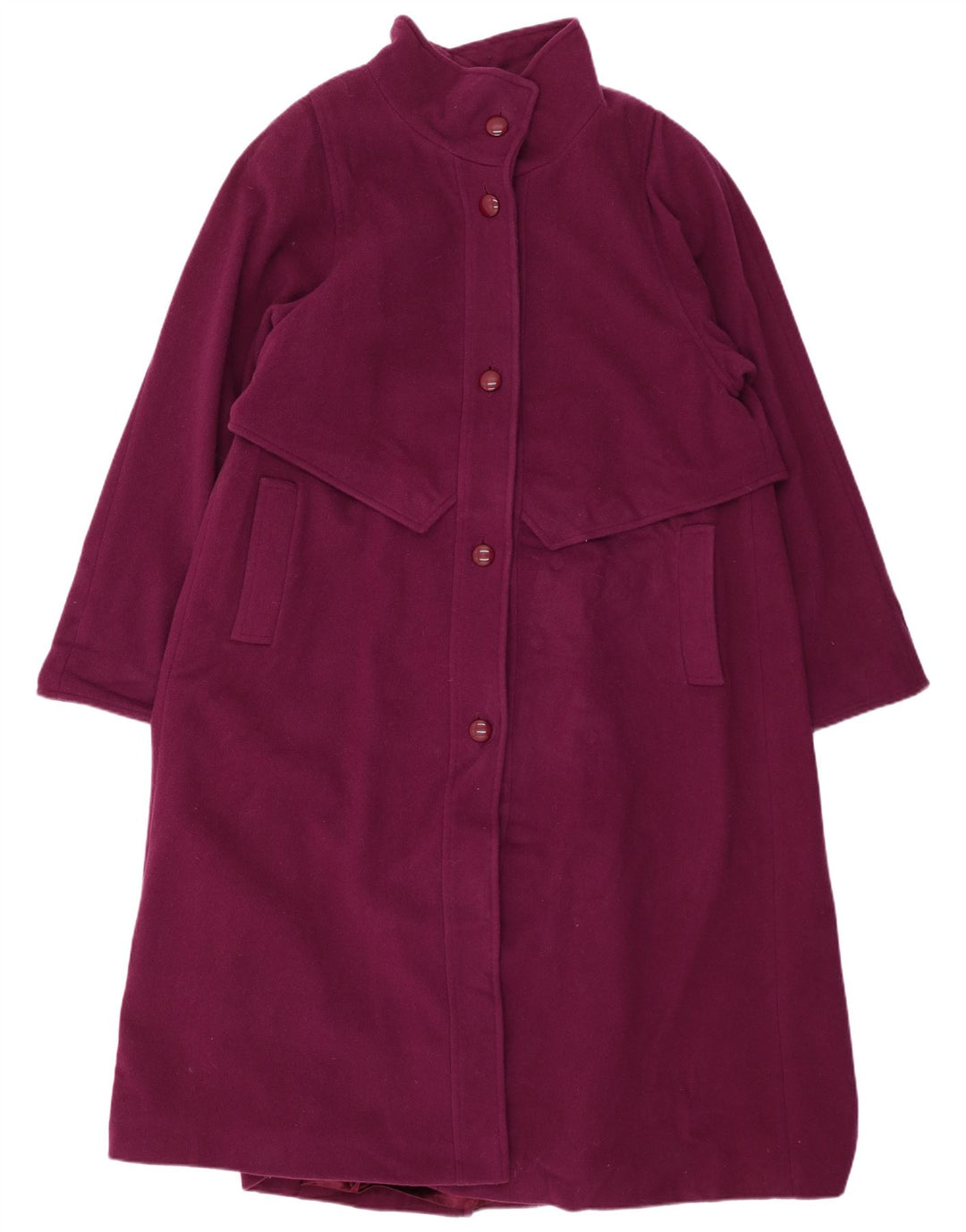 LONDON FOG Trench Coat til kvinder US 10 Stor lilla uld