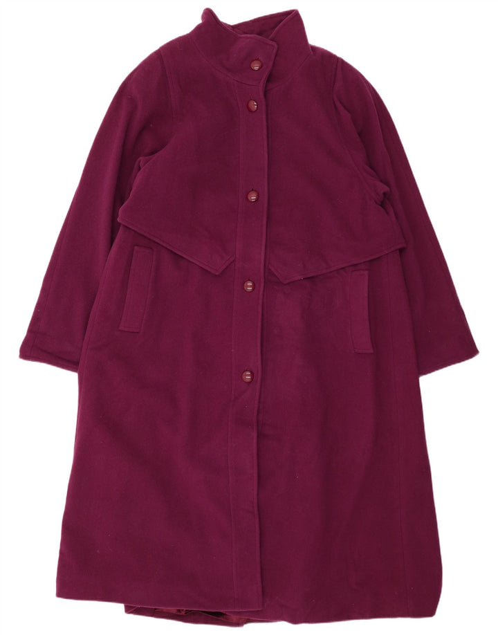 LONDON FOG Trench Coat til kvinder US 10 Stor lilla uld