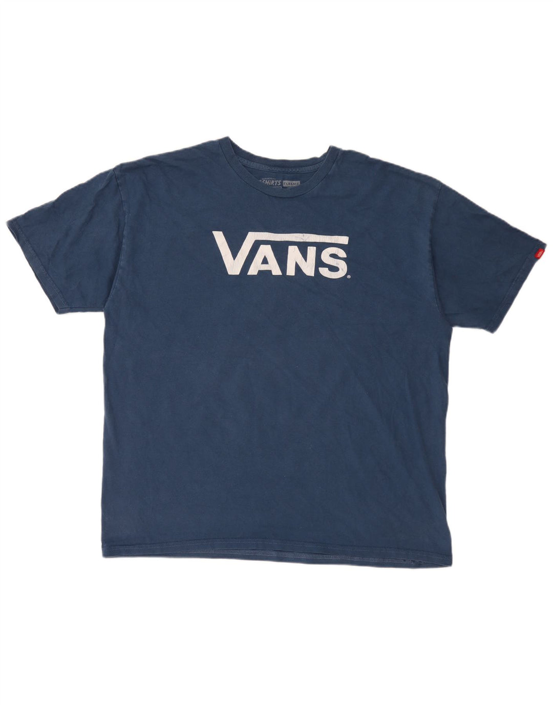 Vans Herre Grafisk T-Shirt Top XL Blå Bomuld