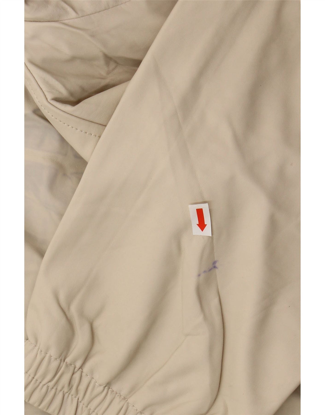 Zara Dame Hætte vindjakke UK 16 Stor Beige Polyester