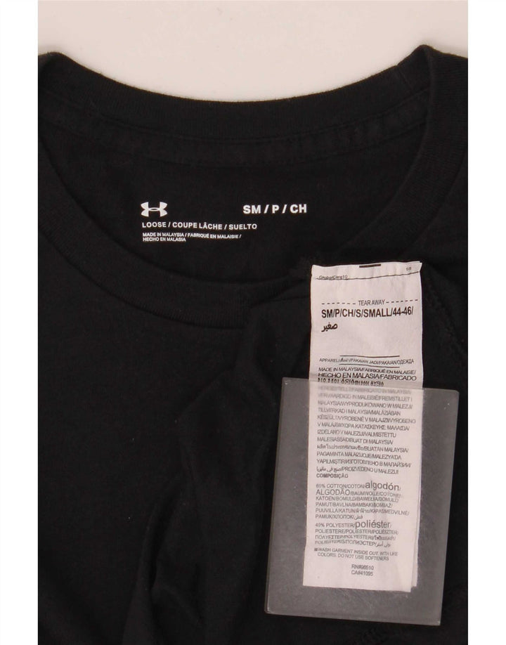 Under Armour Herre grafisk T-shirt Top Lille sort bomuld