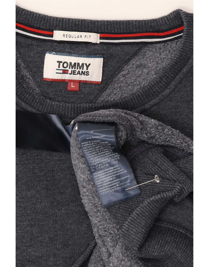 Tommy Hilfiger Herre Regular Fit Sweatshirt Jumper Stor marineblå bomuld