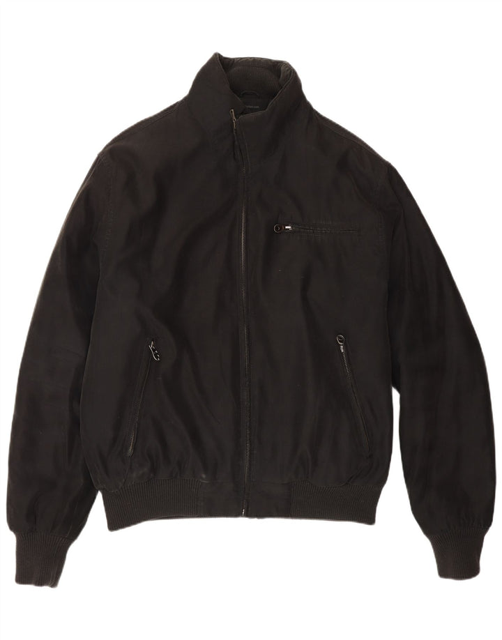 Polbot Herre Bomber Jacket UK 40 Stor Sort Polyester