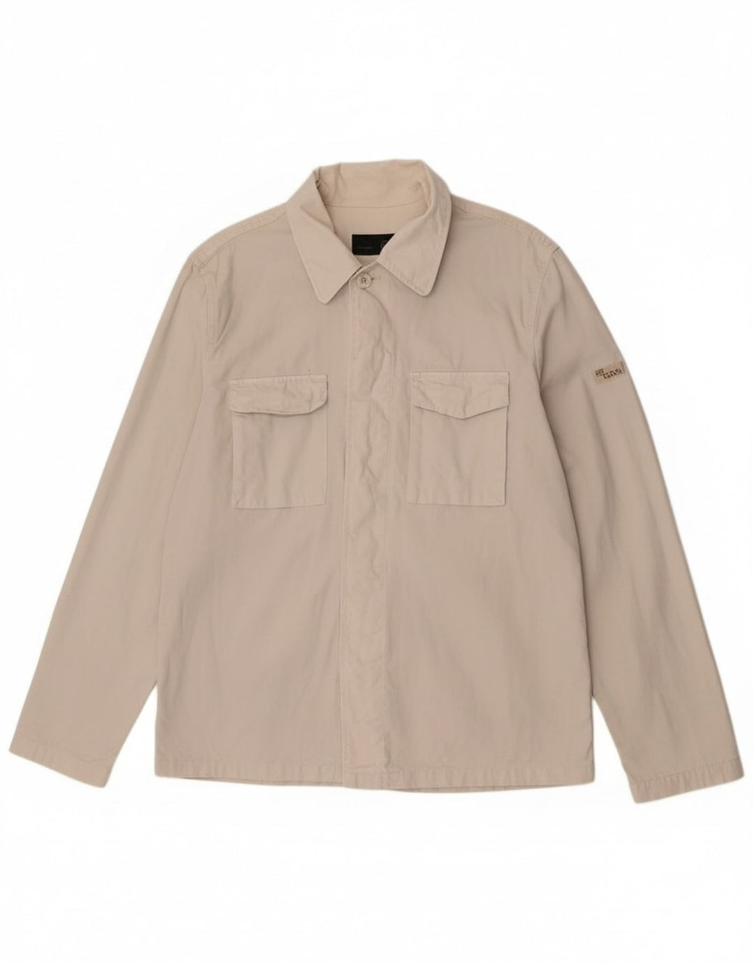 Gas Bomber Jacket UK 42 XL Off White Bomuld