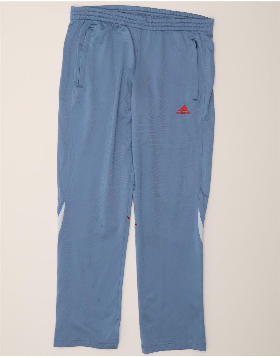 ADIDAS Mens Tracksuit Trousers UK 40/42 Medium  Blue Colourblock Polyester