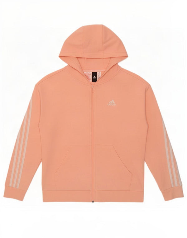 Adidas hættetrøje med lynlås til drenge 13-14 år Pink Bomuld
