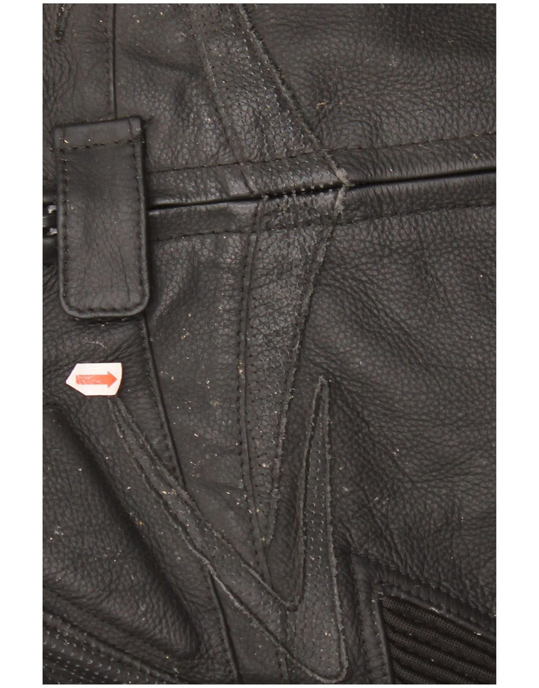 Probiker Herre Motorcykel Læder Biker Jakke EU 50 Stor Sort Læder