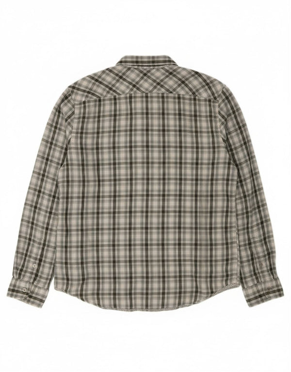 Calvin Klein Jeans Herre Military Shirt XL Grå ternet bomuld