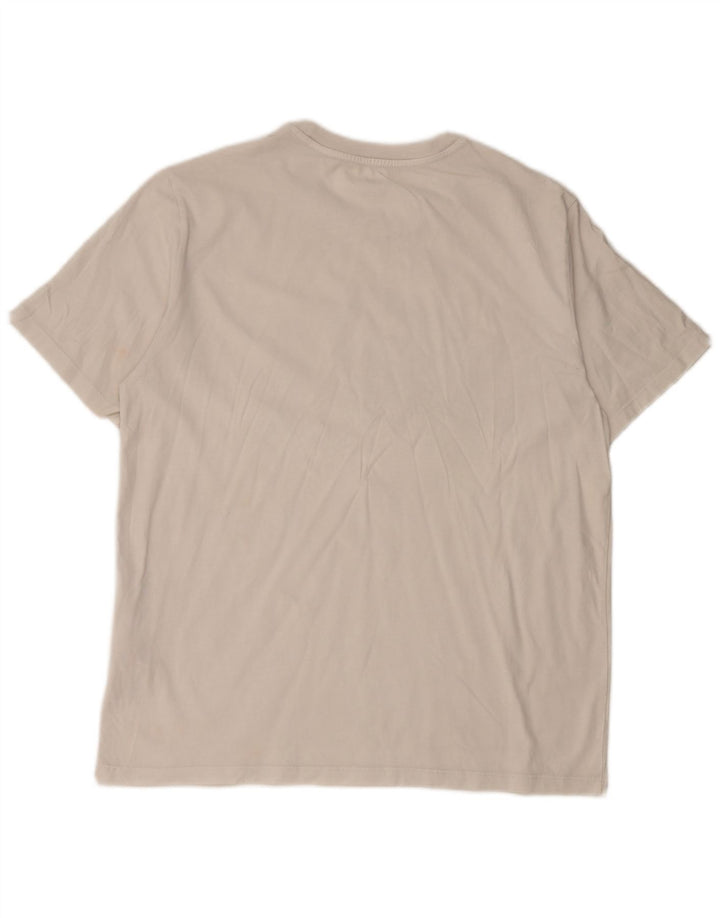 LEVI'S Herre grafisk T-shirt Top Stor Off White Bomuld