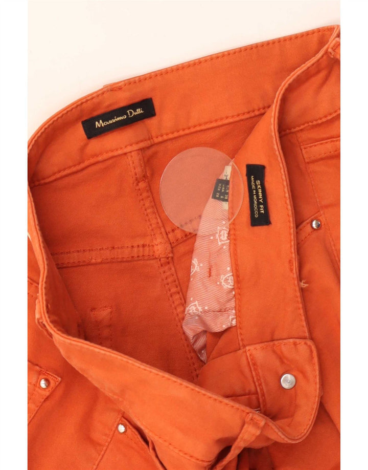 Massimo Dutti Dame Skinny Jeans EU 38 Small W28 L29 Orange